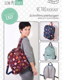 Papierschnittmuster Retro Rucksack von LeniPepunkt