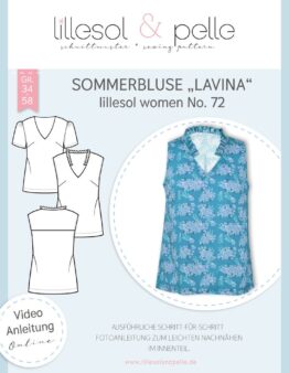 Papierschnittmuster lillesol women No.72 Sommerbluse "Lavina"