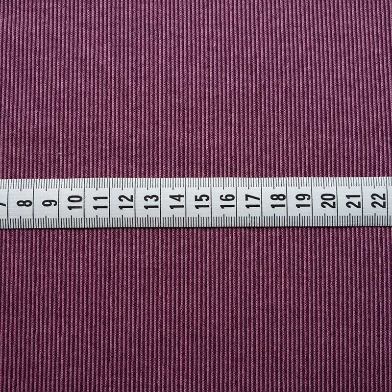 Jacquard Rippenmuster pflaume von Stoffonkel