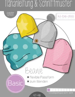Papierschnittmuster Kibadoo Beanie Gr. 47/48 bis 57/58