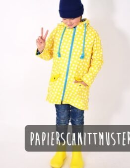 Papierschnittmuster #108 Friesen. liebe 4kids Regenmantel von LeniPepunkt