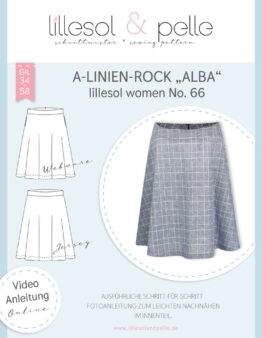 Papierschnittmuster lillesol women No.66 A - Linien Rock Alba