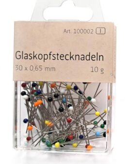 Glaskopfstecknadeln (100002) 0,65x30mm 10g