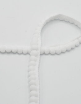 Bommelborte 6mm weiss 550 (XPP11)