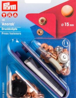 Prym NF-Druckknopf Anorak 15mm verkupfert (390312)