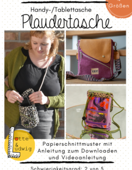 Papierschnittmuster Plaudertasche von Lotte & Ludwig