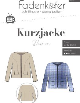 Papierschnittmuster Fadenkäfer Kurzjacke Damen
