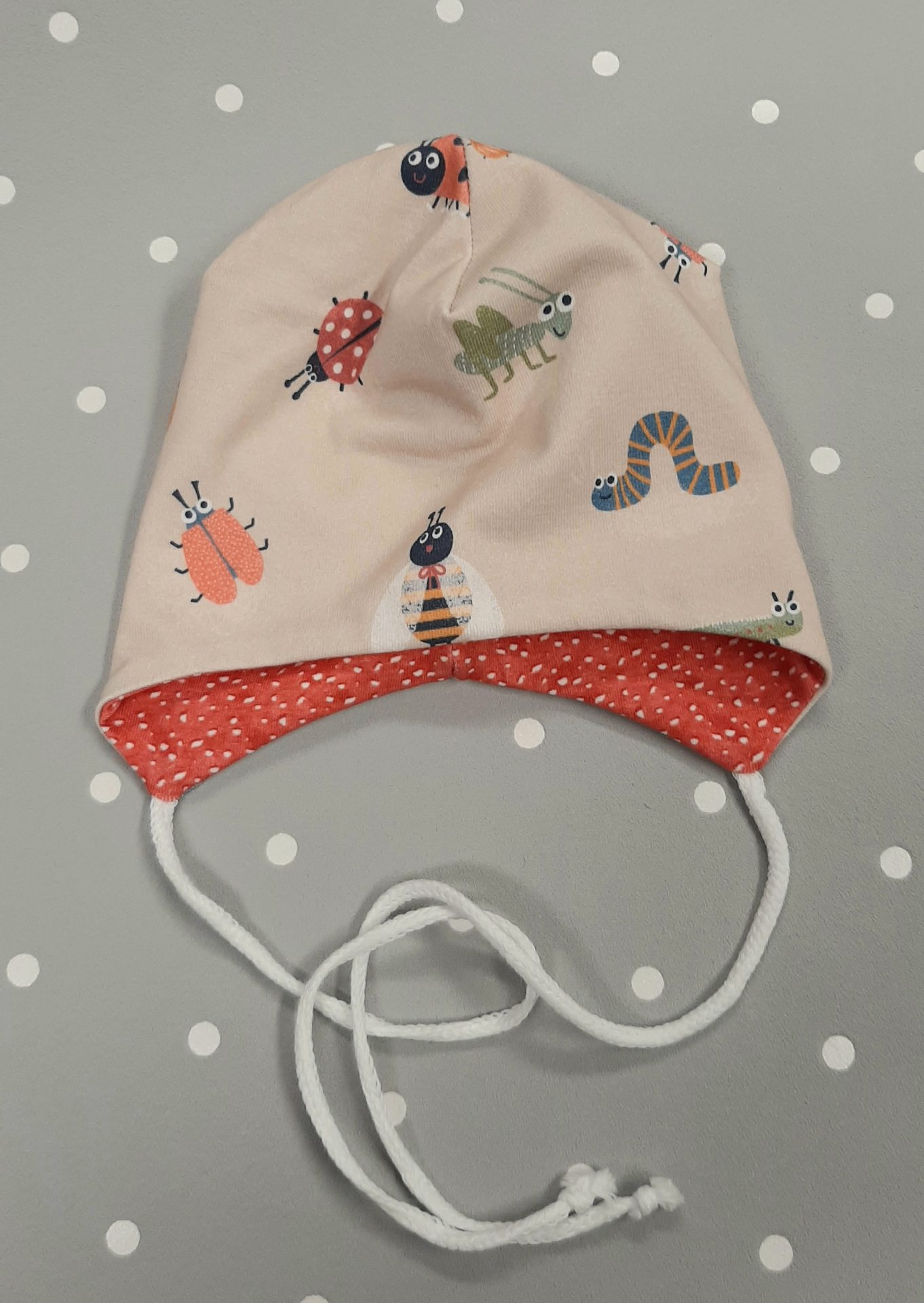 Baby Mütze Beanie Kopfumfang 34 -38 Käfer