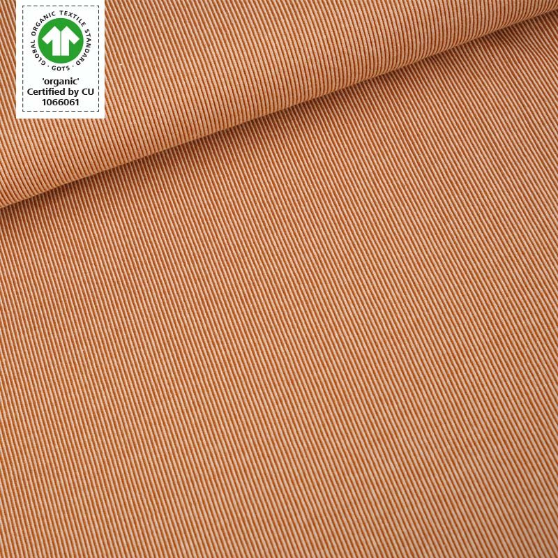 Jacquard Rippenmuster cognac von Stoffonkel