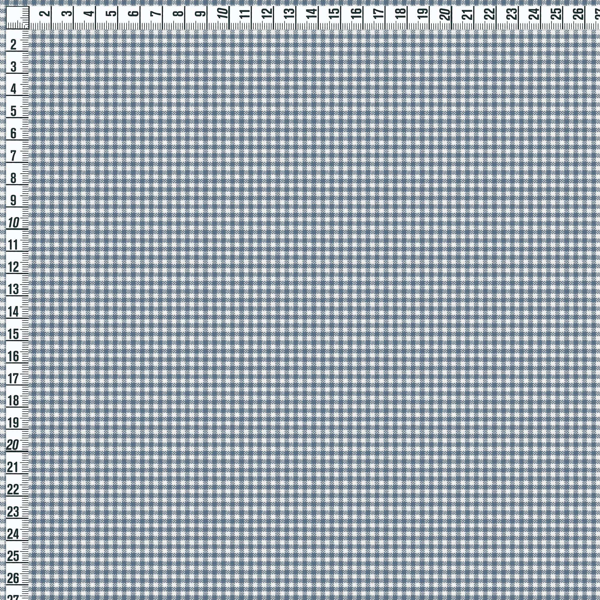 Webstoff W4018400 Kitzbühl Vichy Karo mattblau ecru von Westfalenstoffe