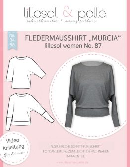 Papierschnittmuster lillesol women No.87 Fledermausshirt Murcia