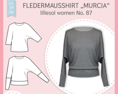 Papierschnittmuster lillesol women No.87 Fledermausshirt Murcia