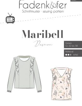 Papierschnittmuster Fadenkäfer Bluse Maribell Damen