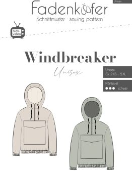 Papierschnittmuster Fadenkäfer Windbreaker Unisex
