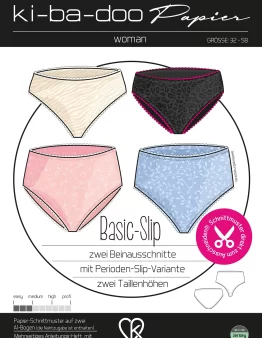 Papierschnittmuster Kibadoo Basic Slip Damen Gr. 32-58