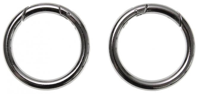 Karabiner Ring Metall (196050) 38mm silber