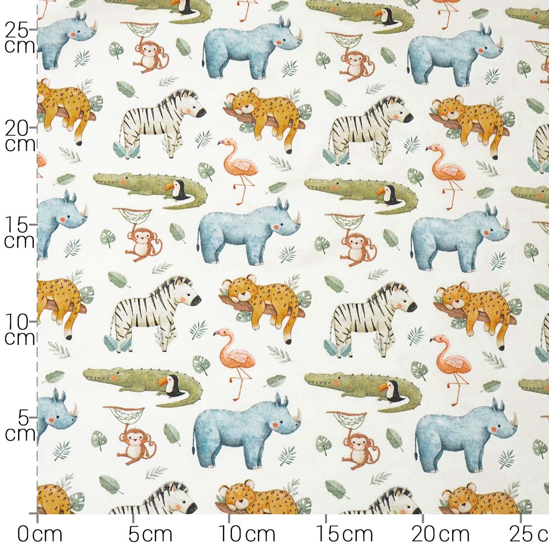 Jersey I Like Afrika ( A 3179/1) von Hilco Reststück 0,9 x 1,5m