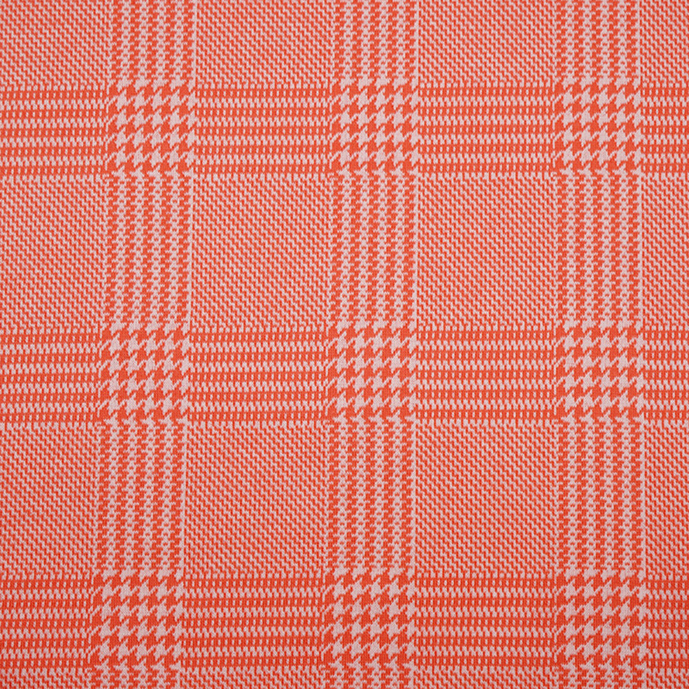 Jacquard Glen Check koralle von Stoffonkel