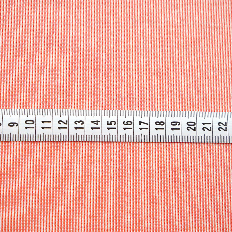 Jacquard Rippenmuster koralle von Stoffonkel