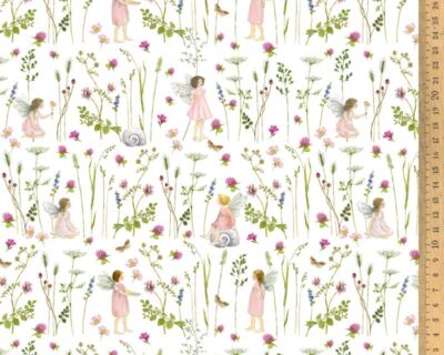 Baumwollstoff-Stoff 3523-350 Elfengarten rosa von Acufactum
