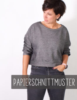 Papierschnittmuster  Cropped Sweater/ - Jacke von LeniPepunkt