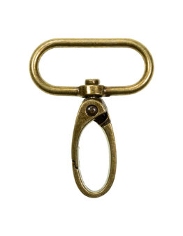 Karabinerhaken Metall (190227) 57mm x 30mm Col.171 altgold