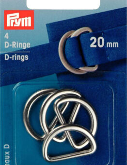 Halbrundringe ( 4 Stück) (55522) 20mm Col. silber von Prym