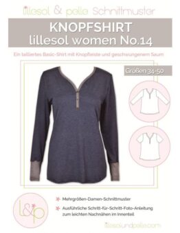 Papierschnittmuster lillesol women No.14 Knopfshirt
