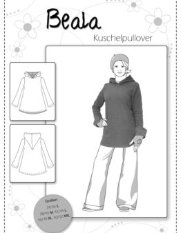 Papierschnittmuster Kuschelpulover Beala von Farbenmix