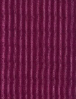 Purple fabric with evenly spaced pink vertical stripes, resembling corduroy texture