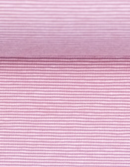 Jersey Bella Streifen 1mm altrosa/weiß Farbe 436011 von Swafing