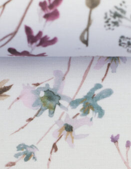 Alsfeld beschichtete Baumwolle Blumenwiese pastell/flieder Farbe 700641 von Swafing