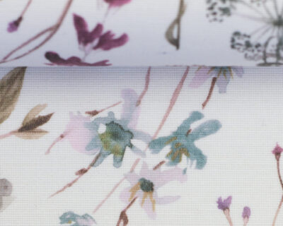 Alsfeld beschichtete Baumwolle Blumenwiese pastell/flieder Farbe 700641 von Swafing