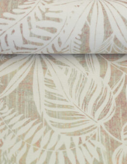 Alsfeld beschichtete Baumwolle Blätter, naturweiss/beige Farbe 126672 von Swafing