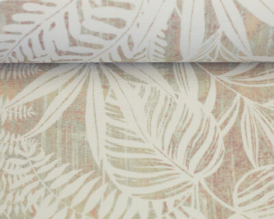 Alsfeld beschichtete Baumwolle Blätter, naturweiss/beige Farbe 126672 von Swafing