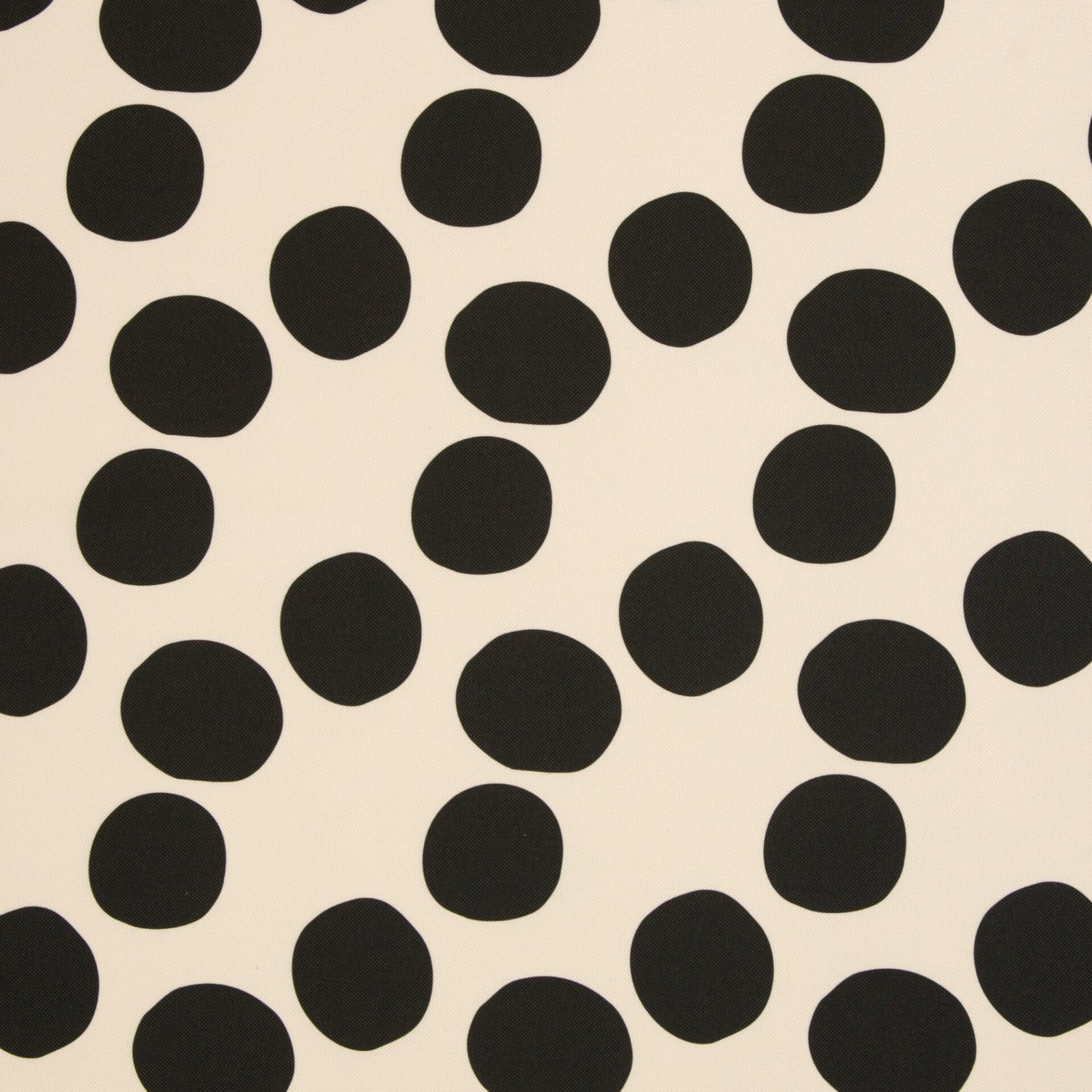 Webware Colourful Collection by Cherry Picking Große Punkte hellbeige / schwarz Farbe 136170 von Swafing