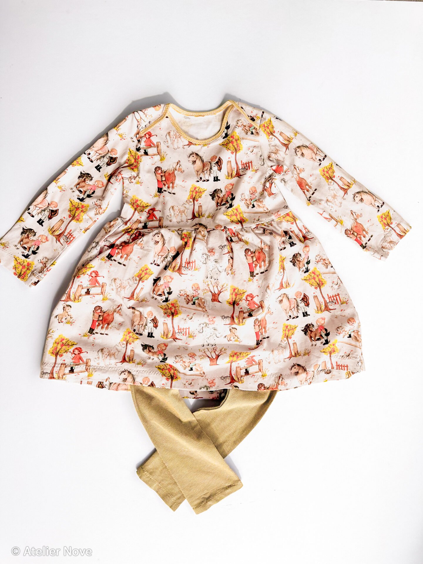 Jersey Lyon Pferdefreunde beige Farbe 651171 von Swafing