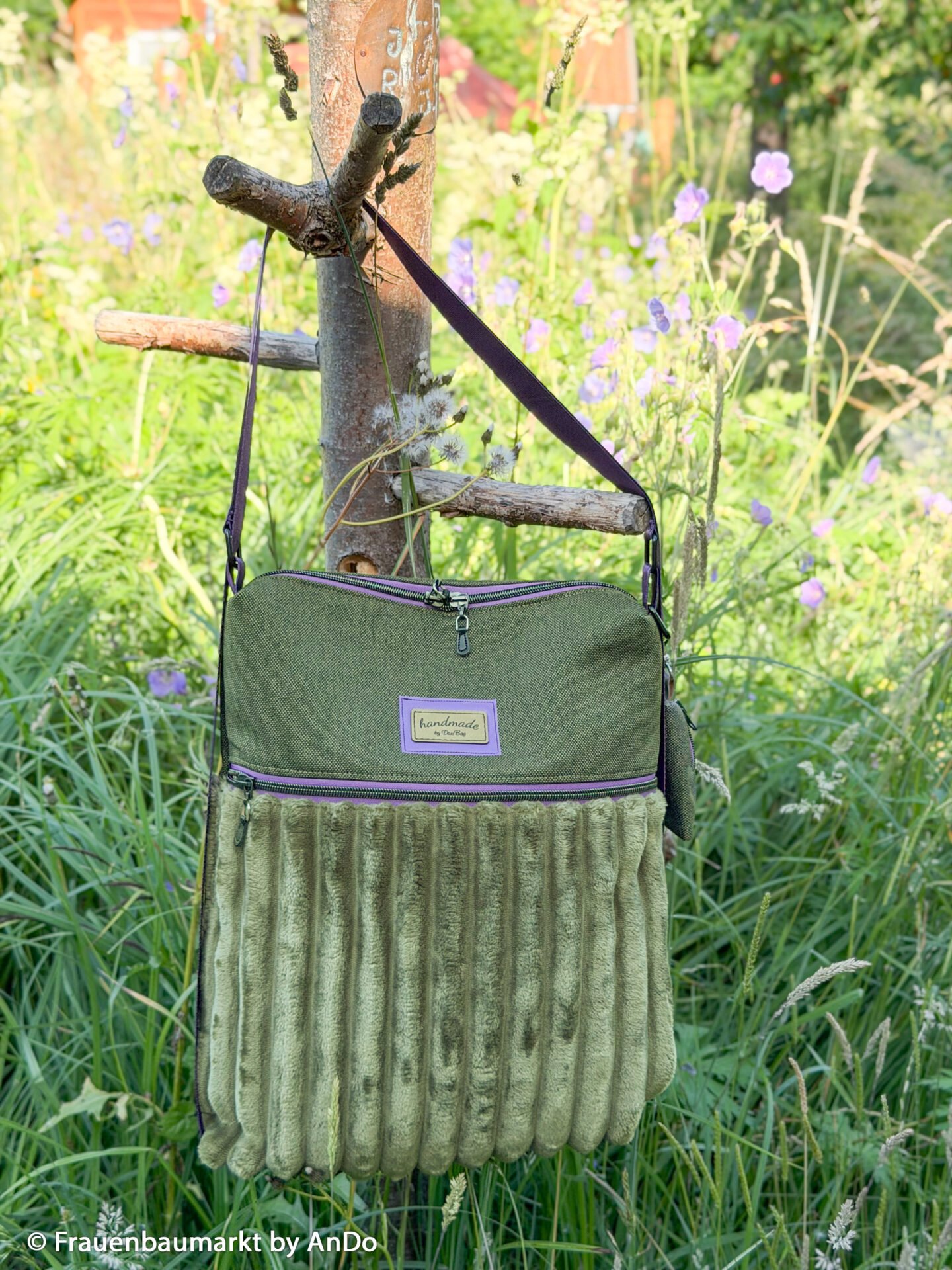 Plüsch Breitcord Plön khaki Farbe 000764 von Swafing