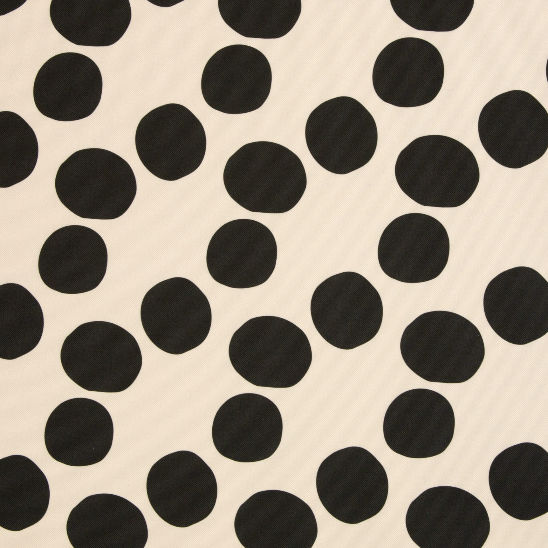 Webware Colourful Collection by Cherry Picking Große Punkte hellbeige / schwarz Farbe 136170 von Swafing