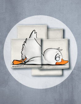 French Terry Cheeky Animals 2.0 by Thorsten Berger Ente naturweiß Panel ca. 90cm Farbe 966010 von Swafing