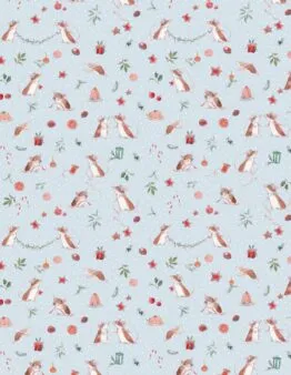 Baumwollstoff-Stoff 3523-2013 Weihnachtsmäuschen von Acufactum