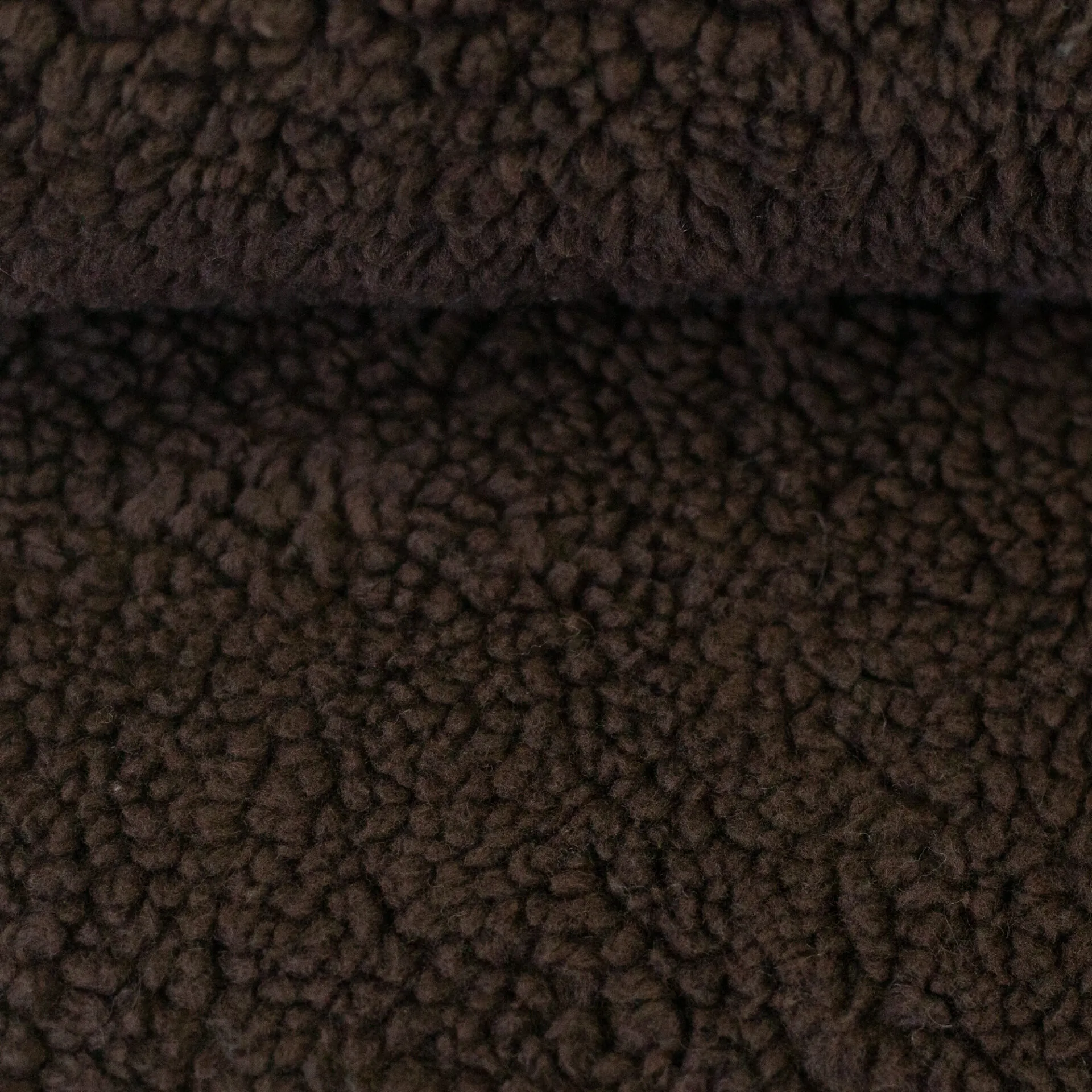 Merano Plüsch dunkelbraun Farbe 000178 von Swafing
