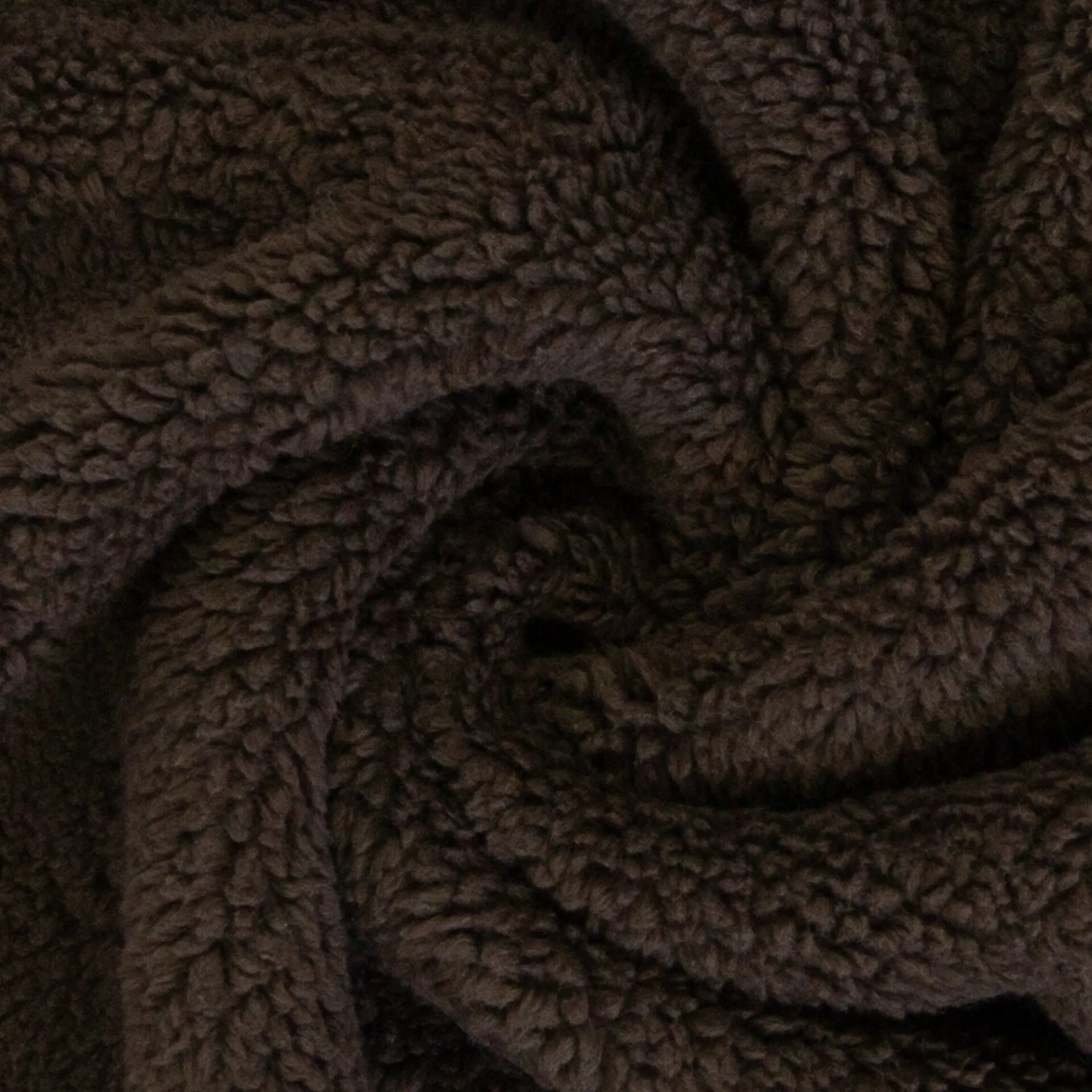 Merano Plüsch dunkelbraun Farbe 000178 von Swafing