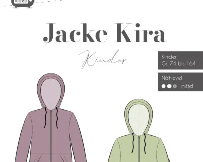 Papierschnittmuster Fadenkäfer Jacke Kira Kinder
